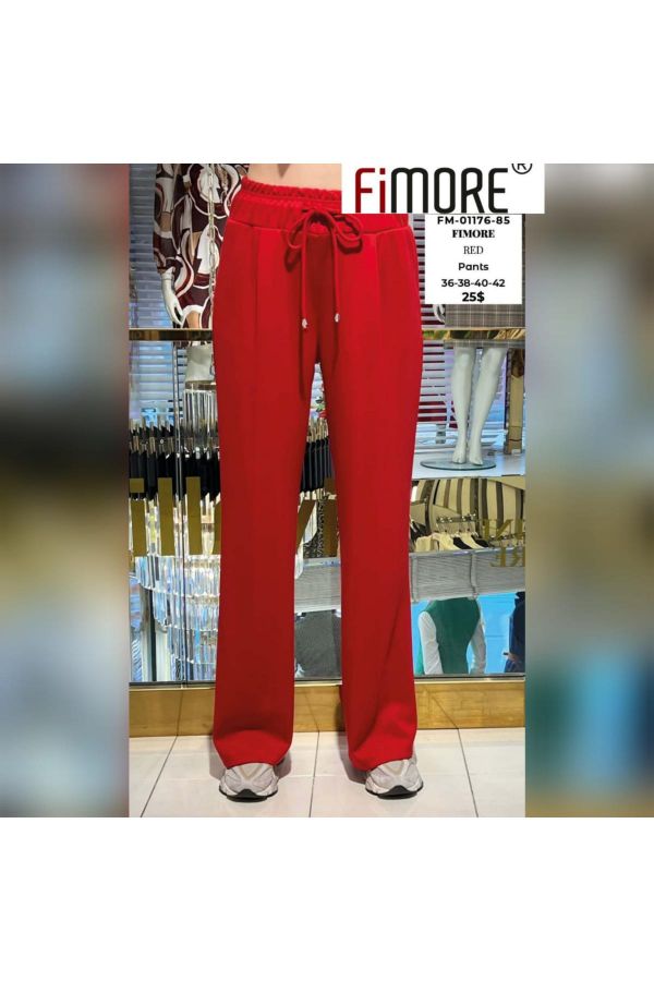 Fimore 01176-85 KIRMIZI Kadın Pantolon resmi