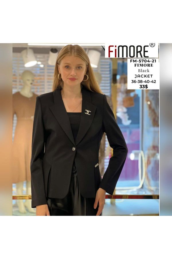 Picture of Fimore 5704-21 BLACK Women Jacket