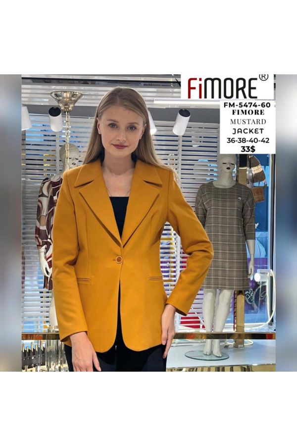 Picture of Fimore 5474-60 MUSTARD Women Jacket