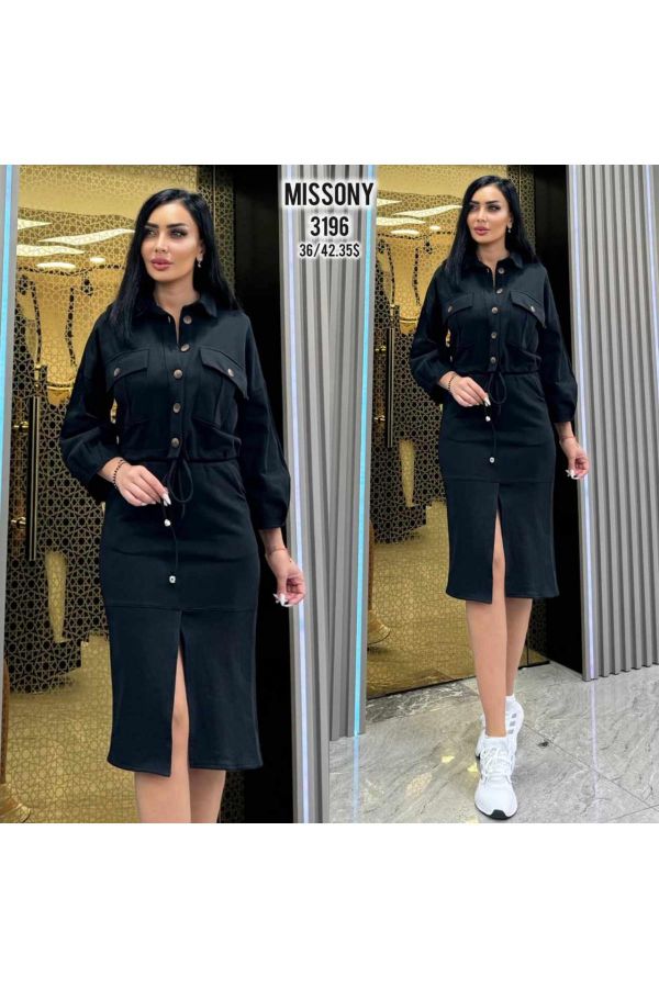 Picture of F.X Missony 3196 BLACK WOMANS SKIRT SUIT 