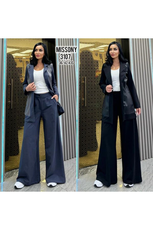 Picture of F.X Missony 3107 BLACK-NAVY BLUE Women Suit