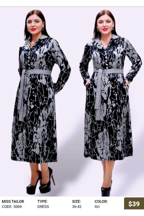 Picture of Miss Tailor 5069 GREY Women Dress