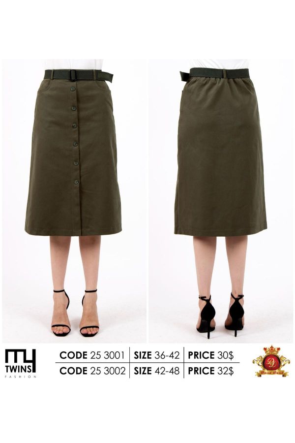 Picture of My Twins 253001 KHAKI Women Skirt