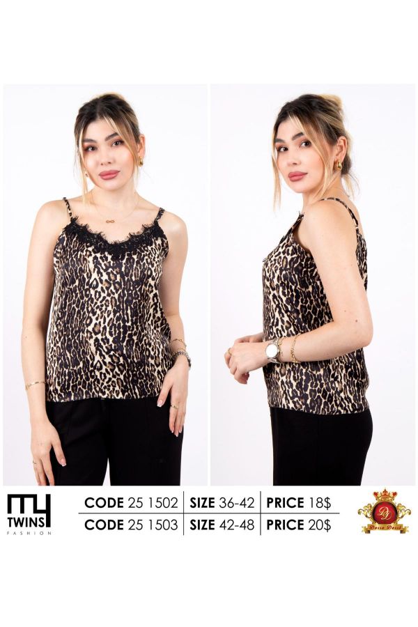 Picture of My Twins 251503xl PATTERN Plus Size Women Blouse 