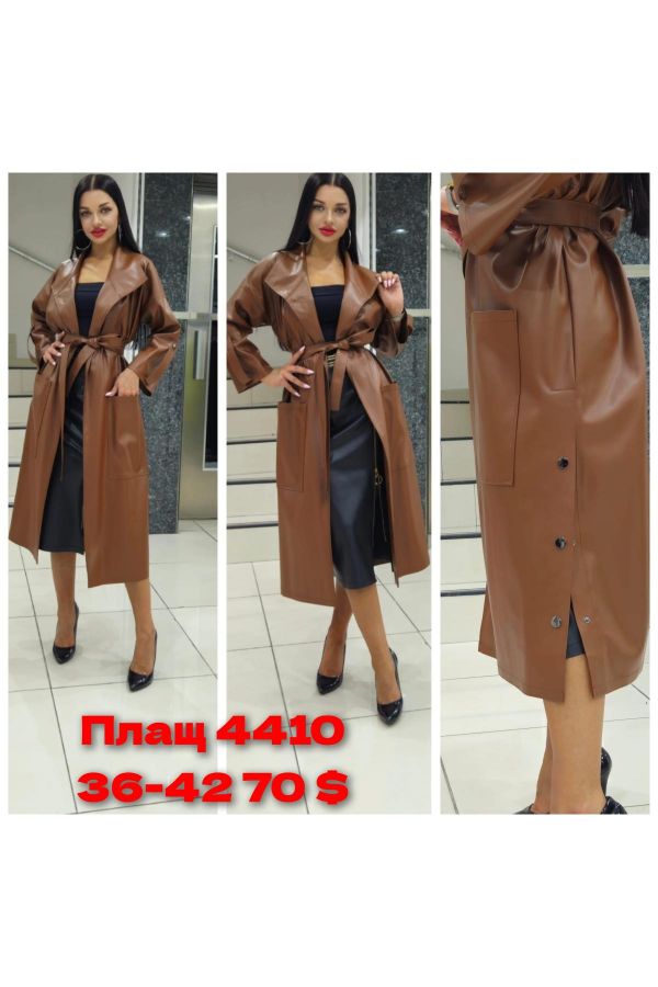 Picture of Red Export Women 4410 BROWN Women Trenchcoat