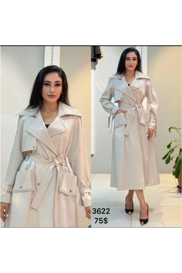 Picture of Renata 3622 ECRU Women Trenchcoat