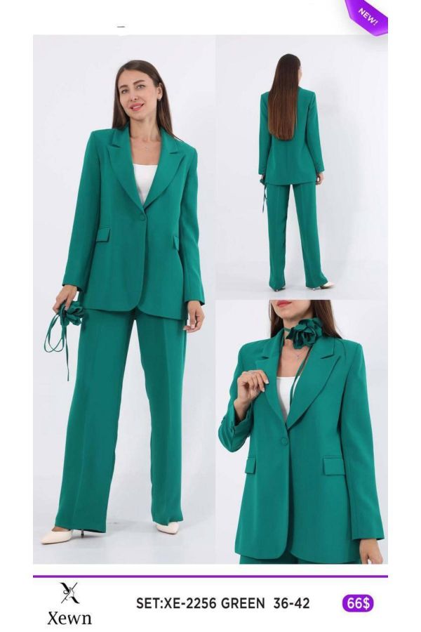 Picture of Xewn 2256 GREEN Women Suit