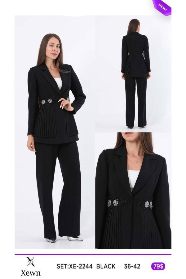 Picture of Xewn 2244 BLACK Women Suit