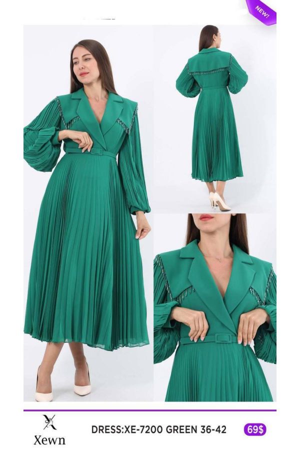 Picture of Xewn 7200 GREEN Women Dress