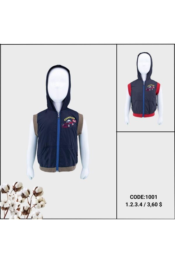 Picture of Coppababy 1001 BROWN Boy Vest