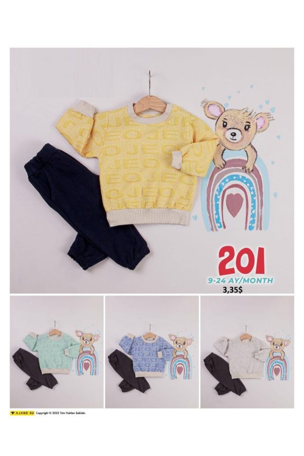 Picture of Coppababy 201 YELLOW Baby Suit