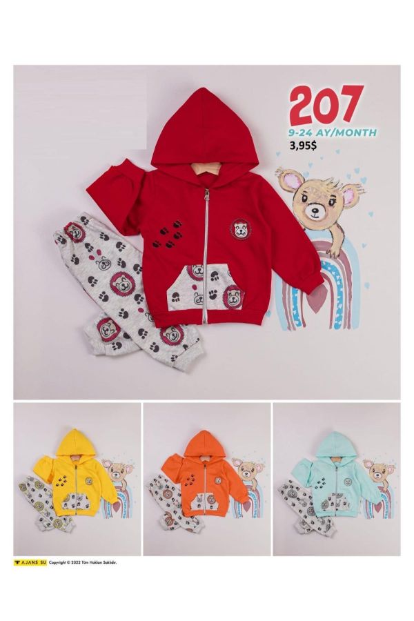 Coppababy 207 KIRMIZI Bebek Sweatshirt resmi