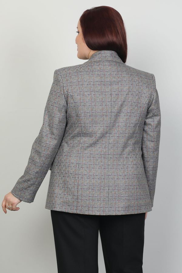 Picture of Pizara Line 78070xl GREY Plus Size Women Jacket 