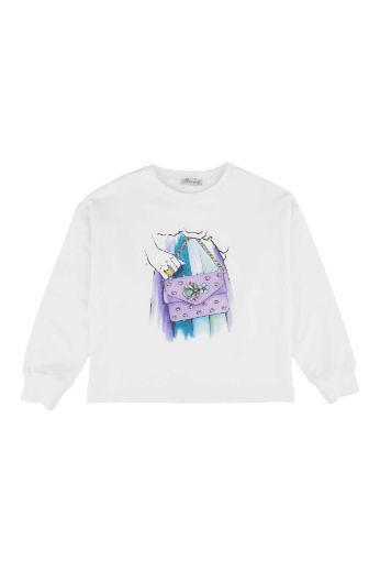 Picture of Best Kids BK23KK14323 ECRU Girl Sweatshirt