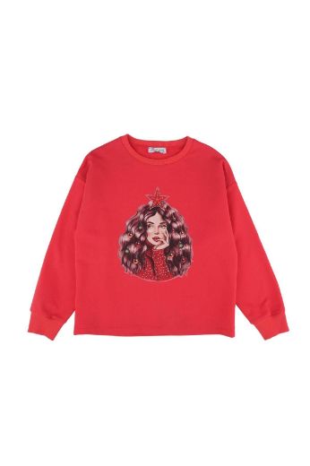 Picture of Best Kids BK23KK14272 RED Girl Sweatshirt