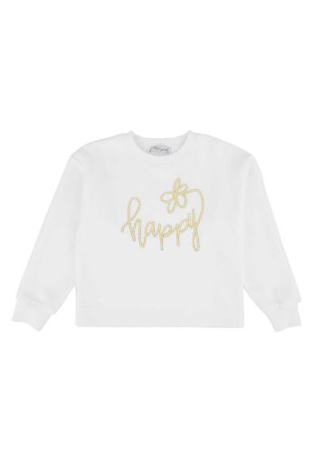 Picture of Best Kids BB23KK12258 ECRU-YELLOW Girl Sweatshirt