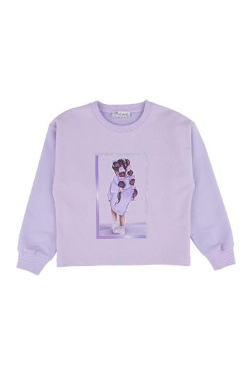 Picture of Best Kids BB23KK12266 LILAC Girl Sweatshirt