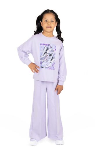 Picture of Best Kids BK23KK14272 LILAC Girl Sweatshirt