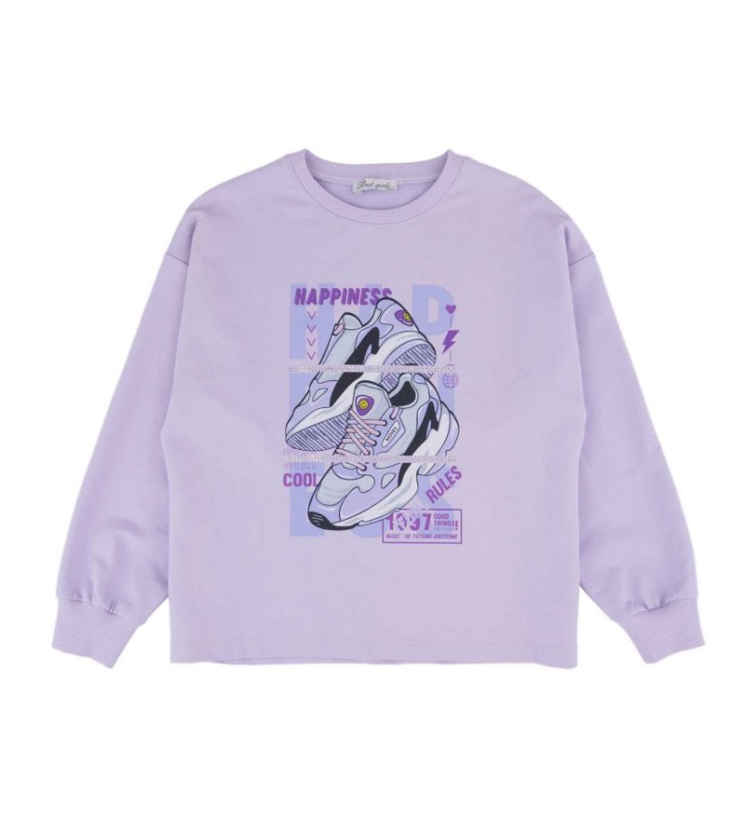 Picture of Best Kids BK23KK14272 LILAC Girl Sweatshirt