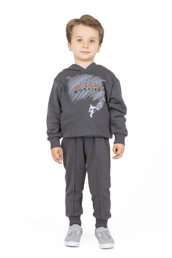 Picture of Best Kids BB23KE12527 ANTHRACITE Boy Sweatshirt