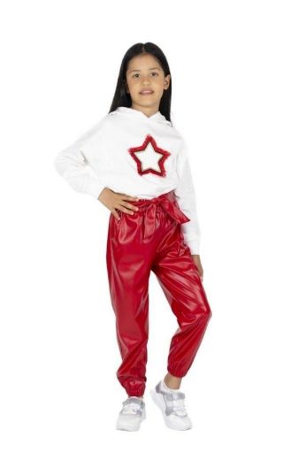 Picture of Best Kids BK23KK14264 RED Girl Pants