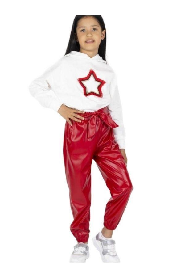 Picture of Best Kids BK23KK14264 RED Girl Pants