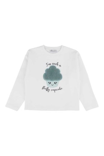 Picture of Best Kids BB23KK12263 EKRU-MINT GREEN Girl Sweatshirt