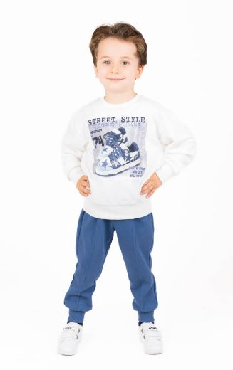 Picture of Best Kids BB23KE12533 INDIGO Boy's Sweatpants