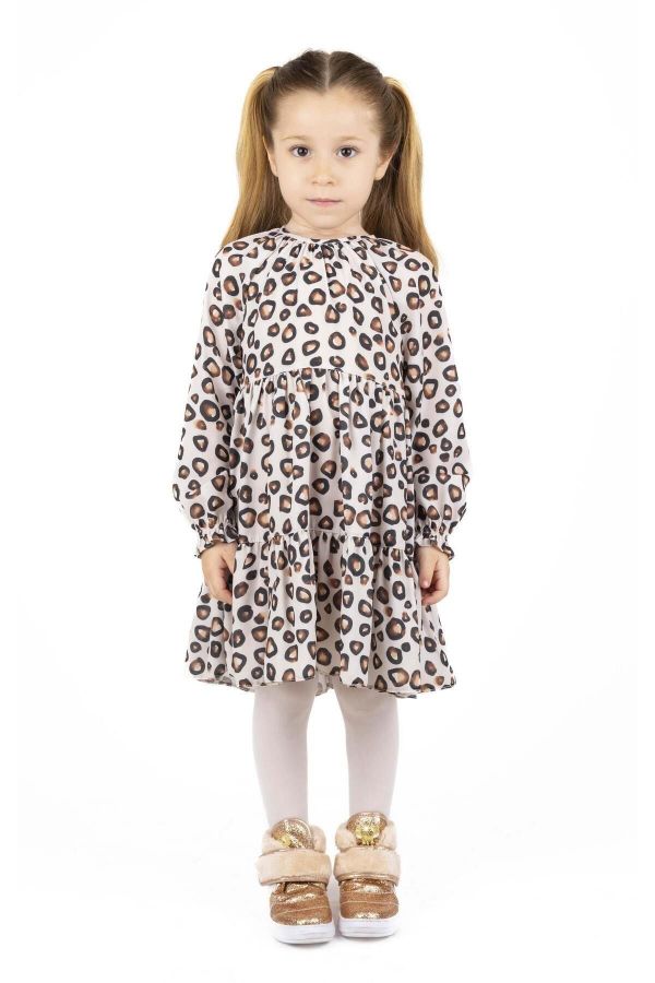 Picture of Best Kids BB23KK12236 LEOPARD Girl Dress