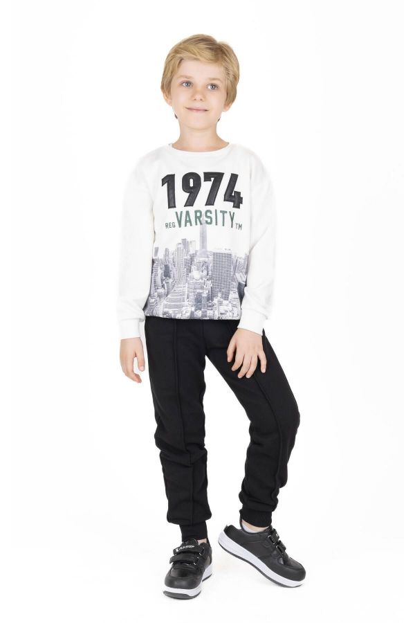 Picture of Best Kids BK23KE14544 ECRU Boy Sweatshirt