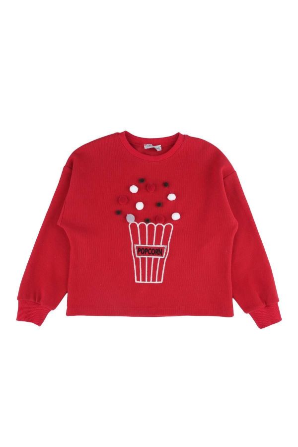 Picture of Best Kids BK23KK14339 RED Girl Sweatshirt