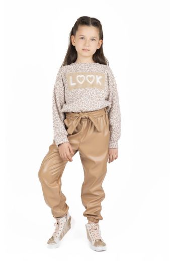 Picture of Best Kids BK23KK14338 BEIGE Girl Sweatshirt