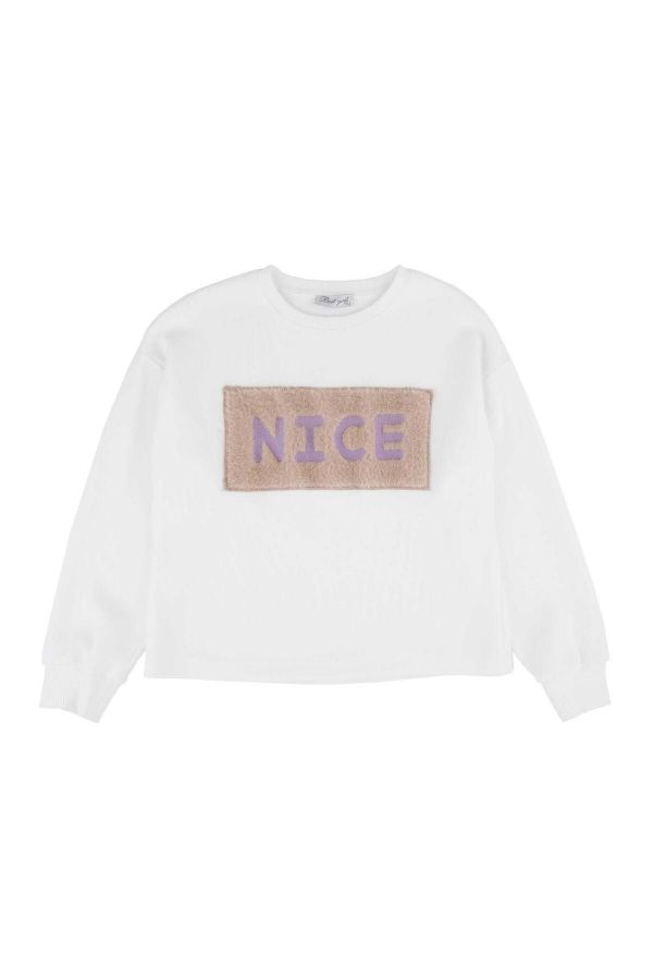 Picture of Best Kids BK23KK14343 ECRU-BEIGE Girl Sweatshirt