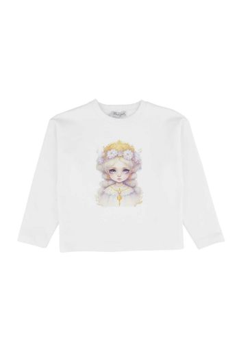 Picture of Best Kids BB23KK12234 ECRU Girl Sweatshirt