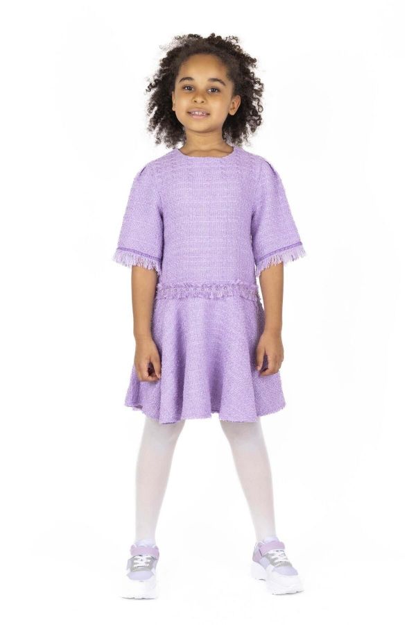 Picture of Best Kids BK23KK14340 LILAC Girl Dress