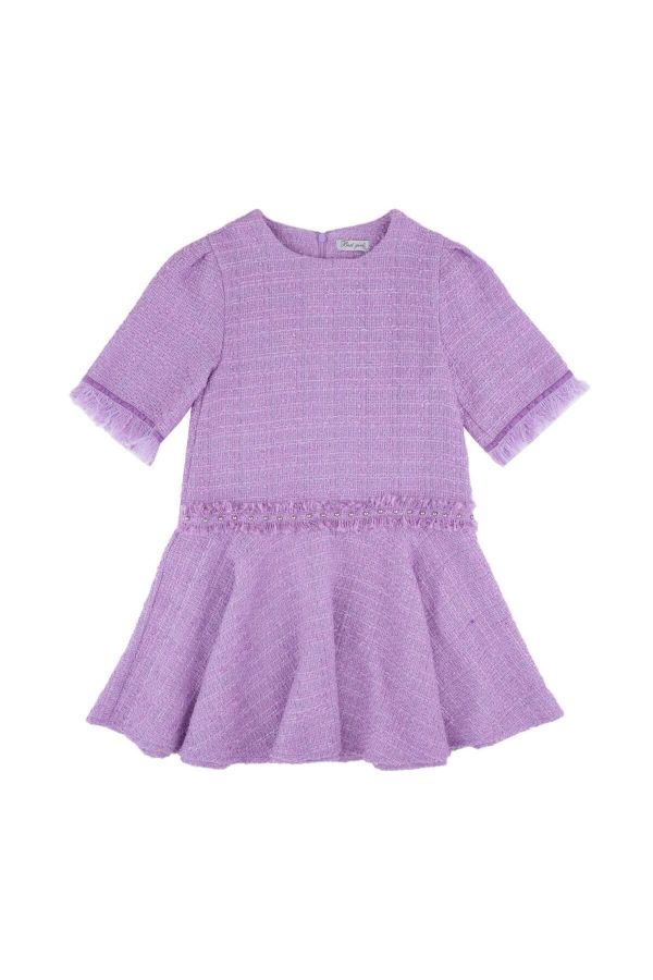 Picture of Best Kids BK23KK14340 LILAC Girl Dress