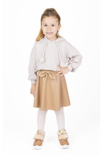 Picture of Best Kids BB23KK12276 BEIGE Girl Sweatshirt