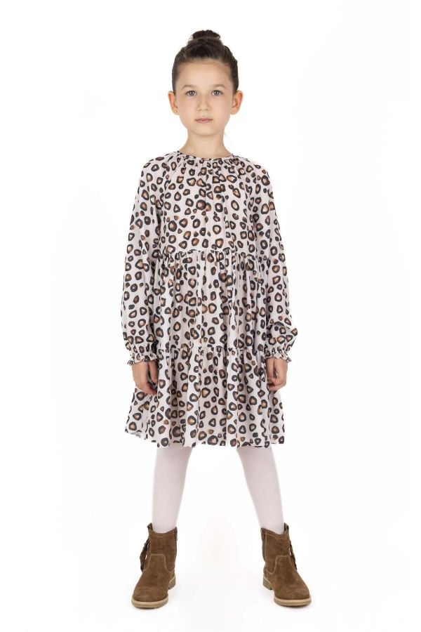 Picture of Best Kids BK23KK14347 LEOPARD Girl Dress