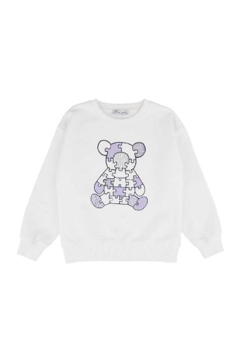 Picture of Best Kids BB23KK12211 ECRU Girl Sweatshirt