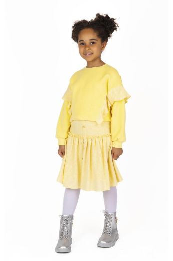 Picture of Best Kids BK23KK14301 YELLOW Girl Sweatshirt