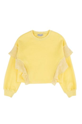 Picture of Best Kids BK23KK14301 YELLOW Girl Sweatshirt