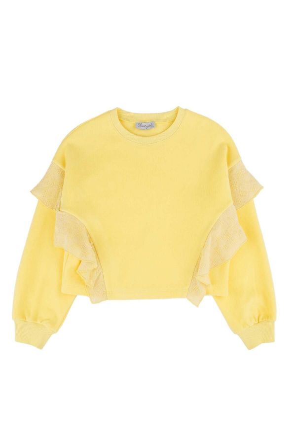 Picture of Best Kids BK23KK14301 YELLOW Girl Sweatshirt