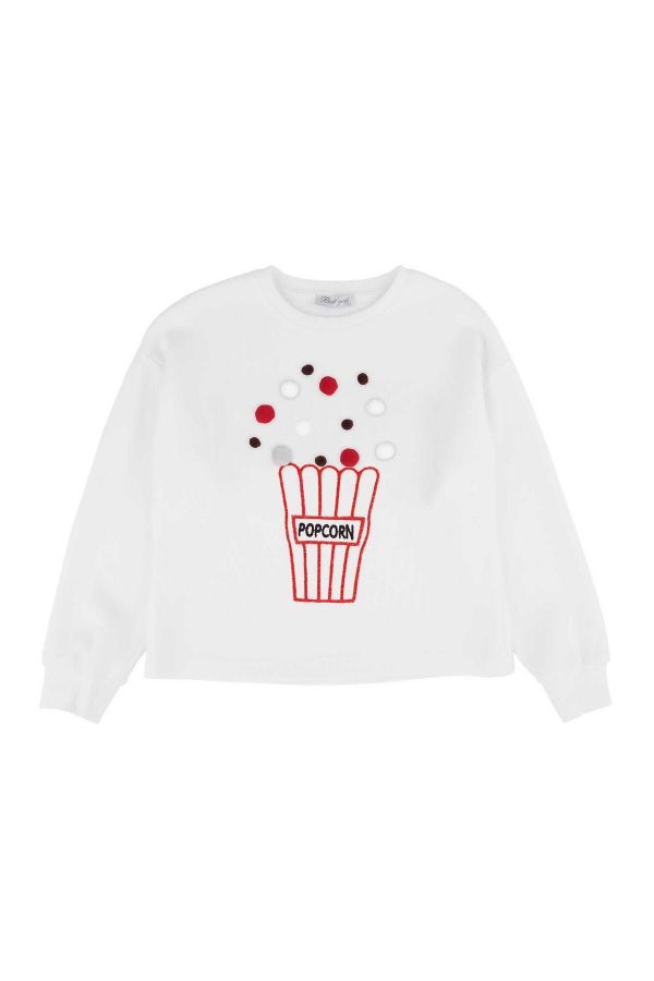 Picture of Best Kids BK23KK14339 ECRU Girl Sweatshirt