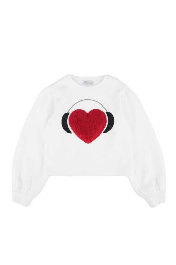 Best Kids BK23KK14336 EKRU-KIRMIZI Kız Çocuk Sweatshirt resmi