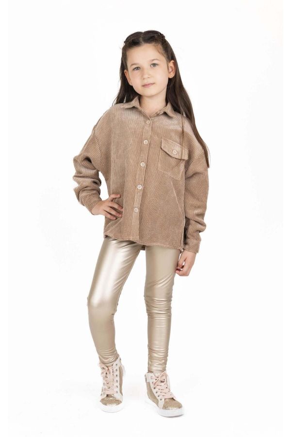 Picture of Best Kids BK23KK14292 BEIGE Girl Shirt