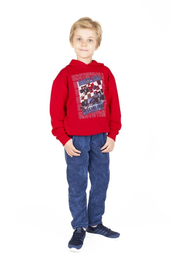 Picture of Best Kids BK23KE14563 RED Boy Sweatshirt