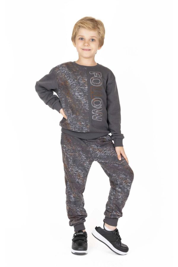 Picture of Best Kids BK23KE14569 ANTHRACITE Boy's Sweatpants