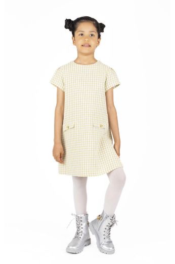 Picture of Best Kids BK23KK14318 YELLOW Girl Dress