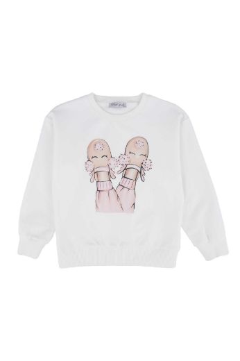 Picture of Best Kids BB23KK12202 ECRU Girl Sweatshirt