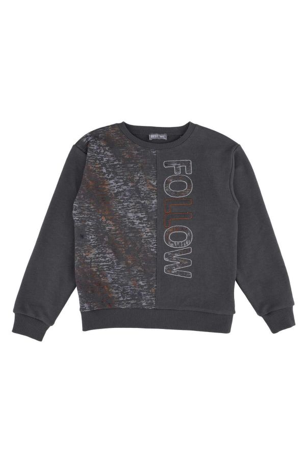 Picture of Best Kids BK23KE14572 ANTHRACITE Boy Sweatshirt